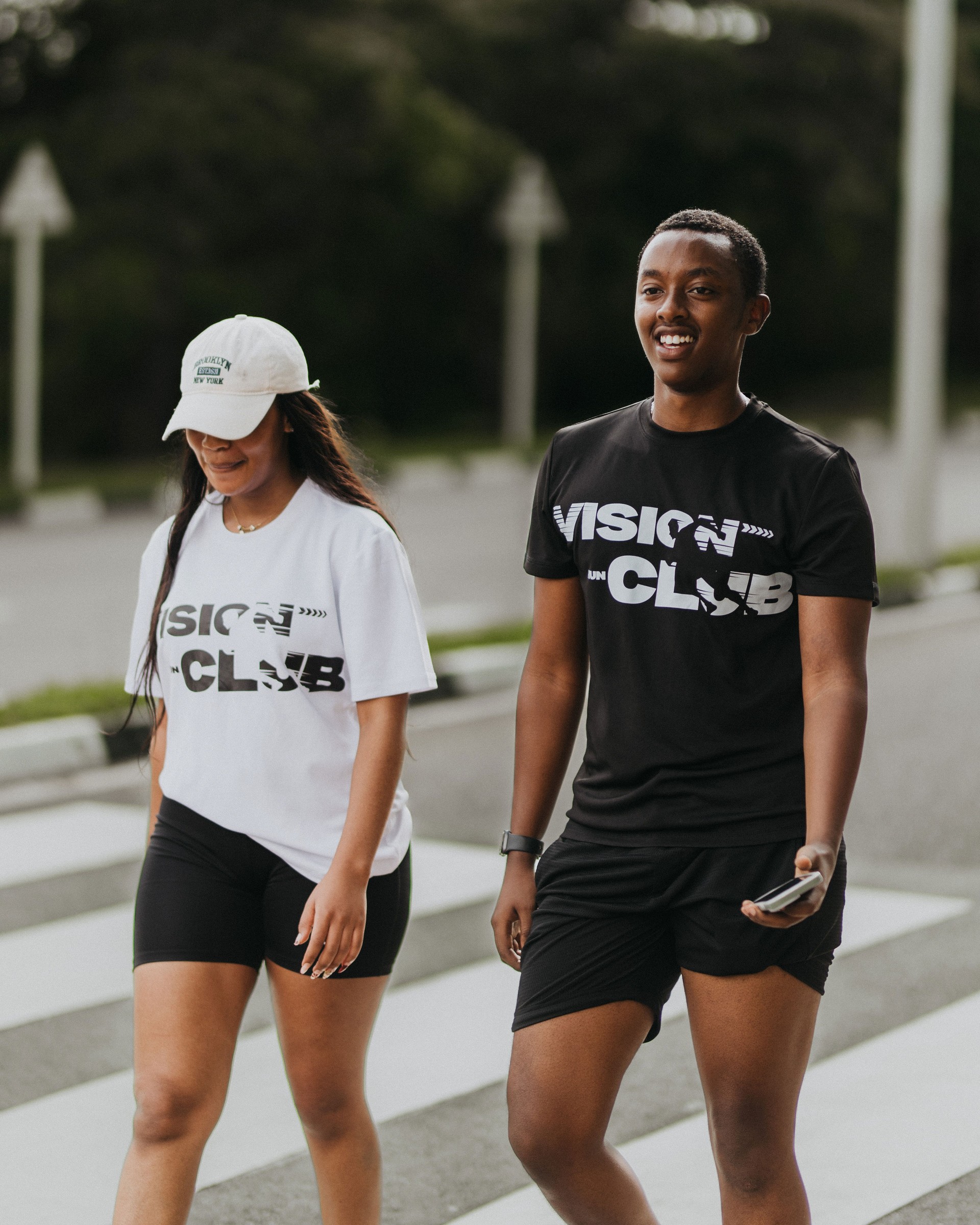 Official Vision Run Club T-Shirt — White & Black Editions
